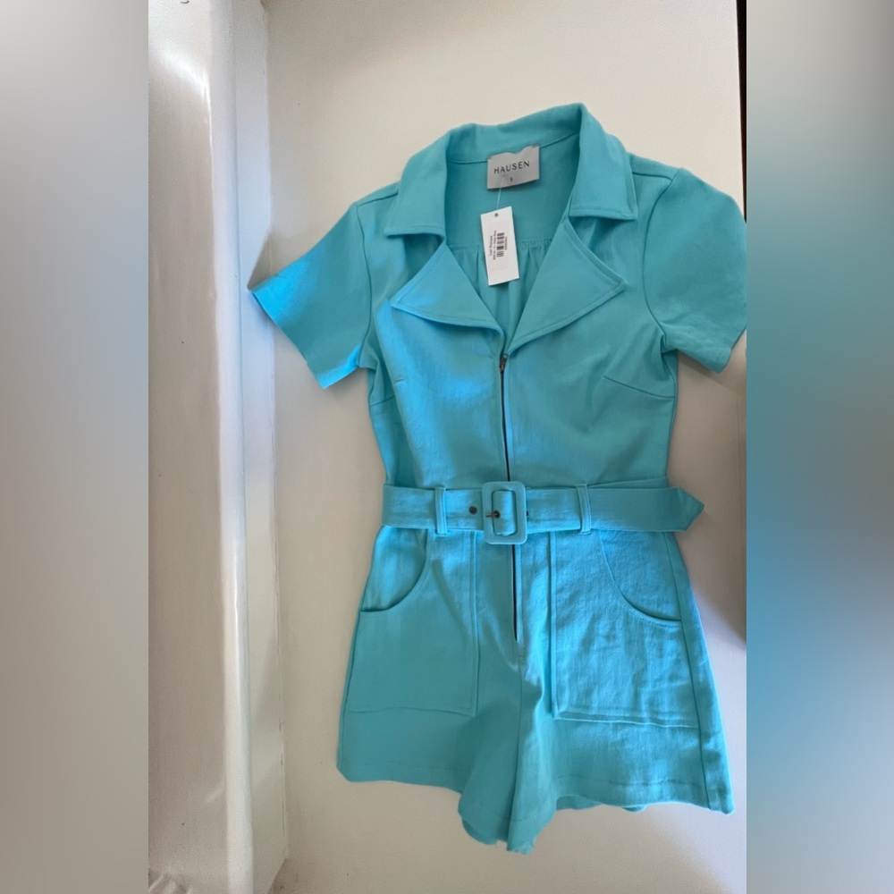 Bright blue romper